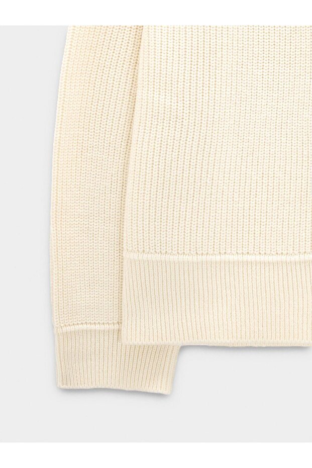 Yüksek Yakalı Örme Kazak - 6