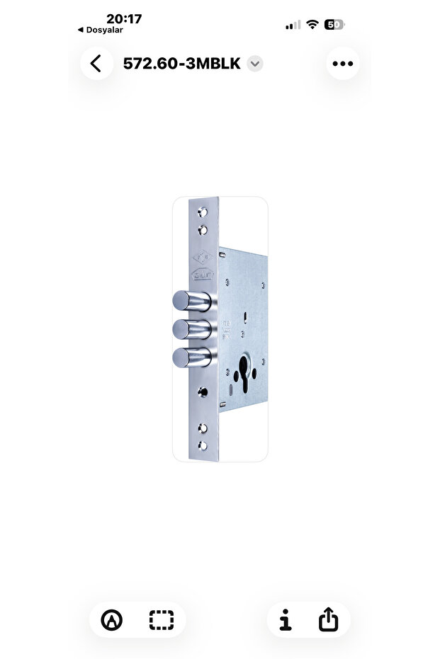 Çelik kapı üst emniyet kilidi milli üst kilit barelsiz - 4