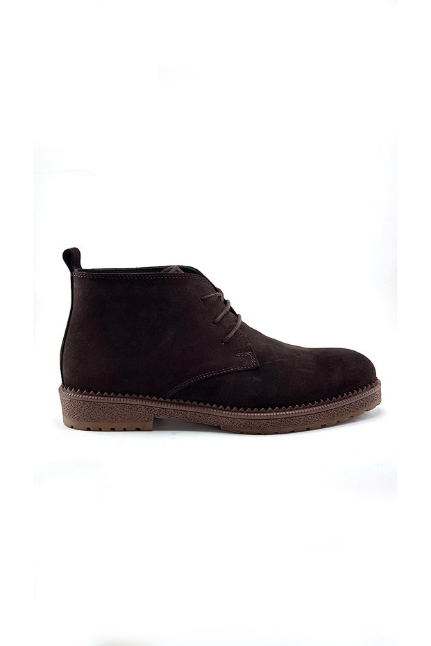 Genuine Suede Leather Men's Chukka Boots - Lightweight and Comfortable - Suitable for Everyday Wear - Winter Footwear