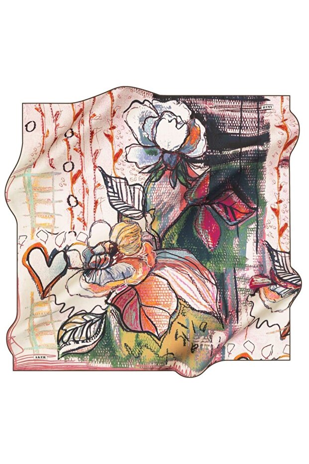 TİVİL İPEK EŞARP 8068-951 - 1