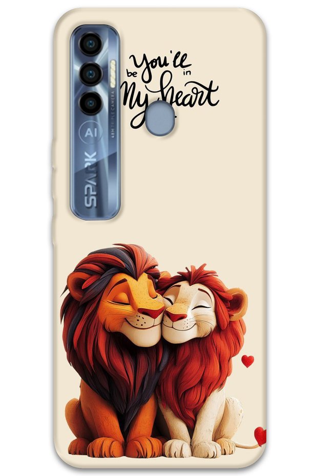 Tecno Spark 7 Pro Case Hd Pattern Printed Back Cover - Lion King
