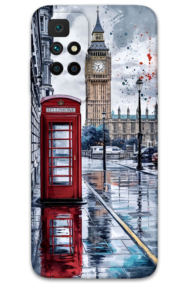Xiaomi Redmi 10 Case Hd Pattern Printed Back Cover - London