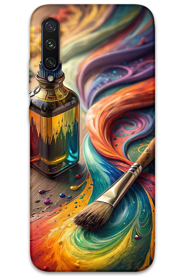 Xiaomi Mi A3 Case Hd Pattern Printed Back Cover - Brush Palette