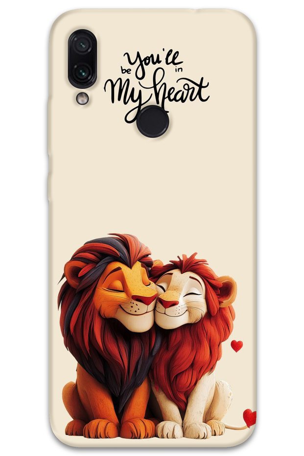 Xiaomi Redmi Note 7 Case Hd Pattern Printed Back Cover - Lion King