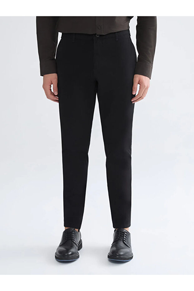 Lcwaikiki Classic Black Tight Fit Men's Chino Pants