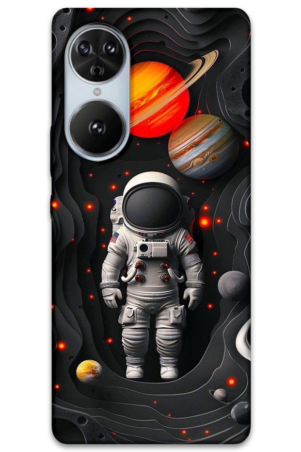 Reeder S19 Max Pro S Edge Case Hd Pattern Printed Back Cover - Astronaut Planets