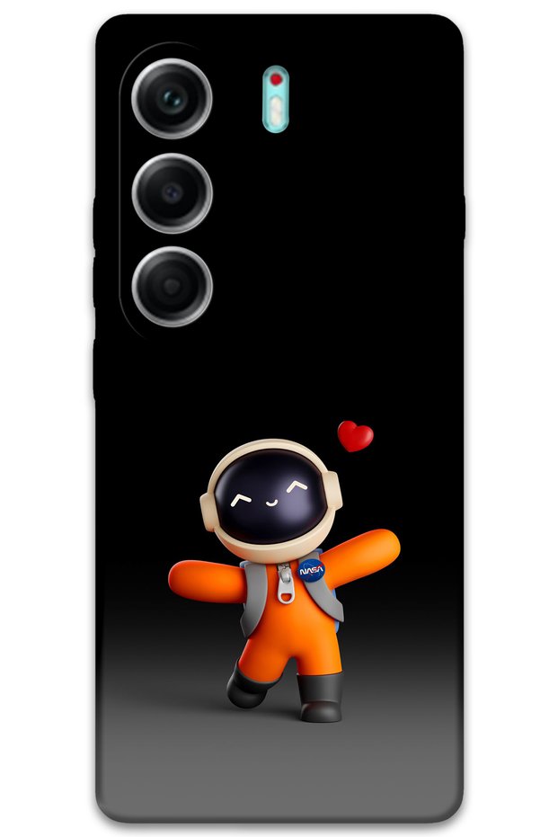 Tecno Camon 40 4g Case Hd Pattern Printed Back Cover - Astronaut Heart