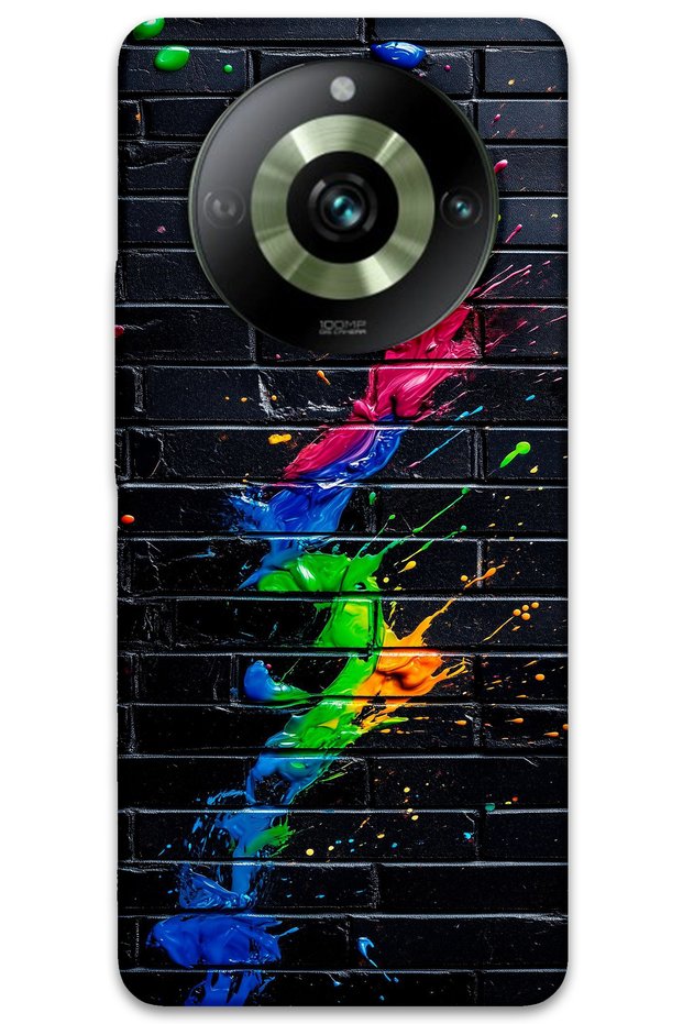 غطاء خلفي لهاتف Realme 11 Pro Plus بنمط HD مطبوع - فرشاة ملونة