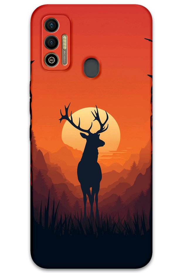 Tecno Spark 7t Case Hd Pattern Printed Back Cover - Deer