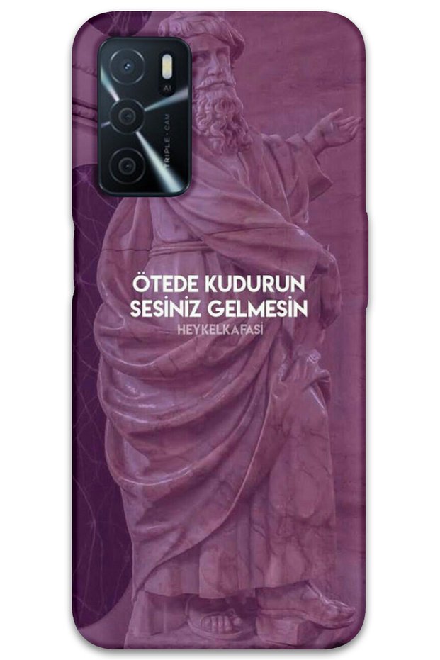 Oppo A16 Case Hd Pattern Printed Back Cover - Keep Out the Troubles
