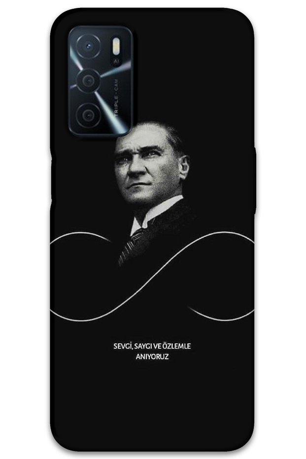 Oppo A55 Case Hd Pattern Printed Back Cover - Ataturk Infinity