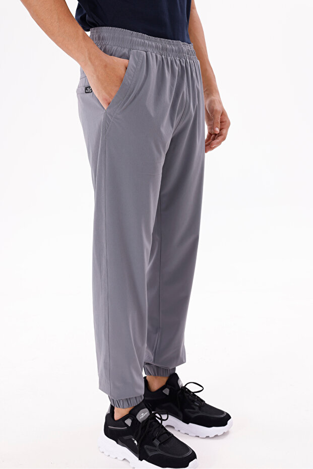 بنطال رياضي مرن ومريح مع جيوب جانبية وحزام قابل للتعديل - 5