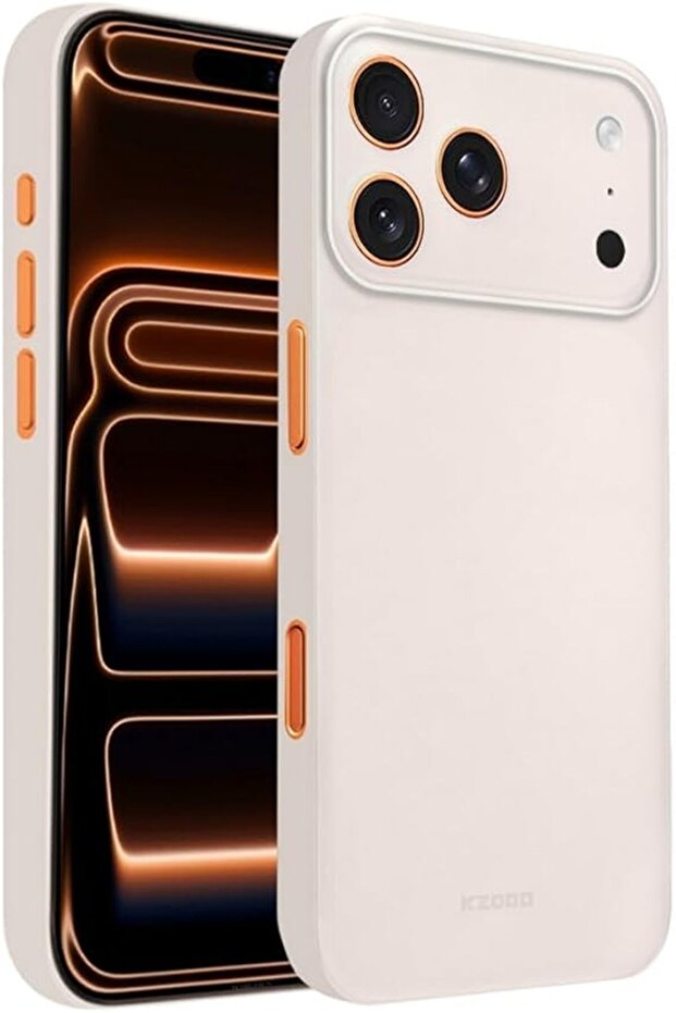 K-ZDOO iPhone 17 Pro Max Case Air Skin Ultra Slim 0.3mm 4g (Frosted Clear)