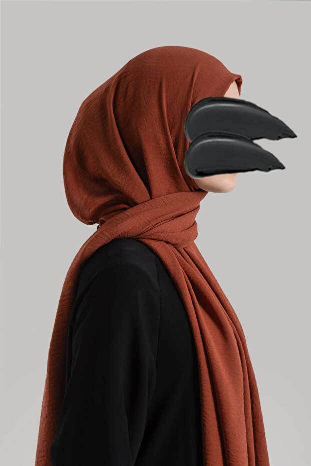 شال كاز كريب كبير الحجم - بلاط - 5