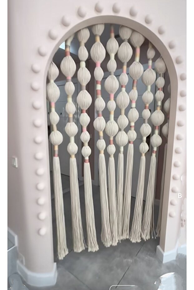 Makrome Modern Perde Kapı Süsü - 3