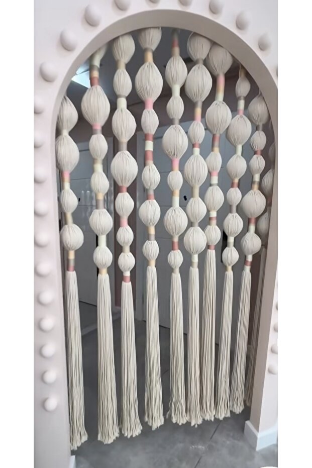 Makrome Modern Perde Kapı Süsü - 2