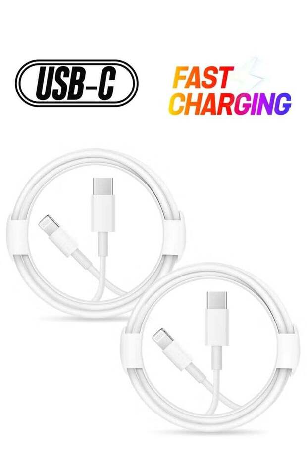 Pack of 2 USB-C to Type-C and Lightning Fast Charging Cables 60W