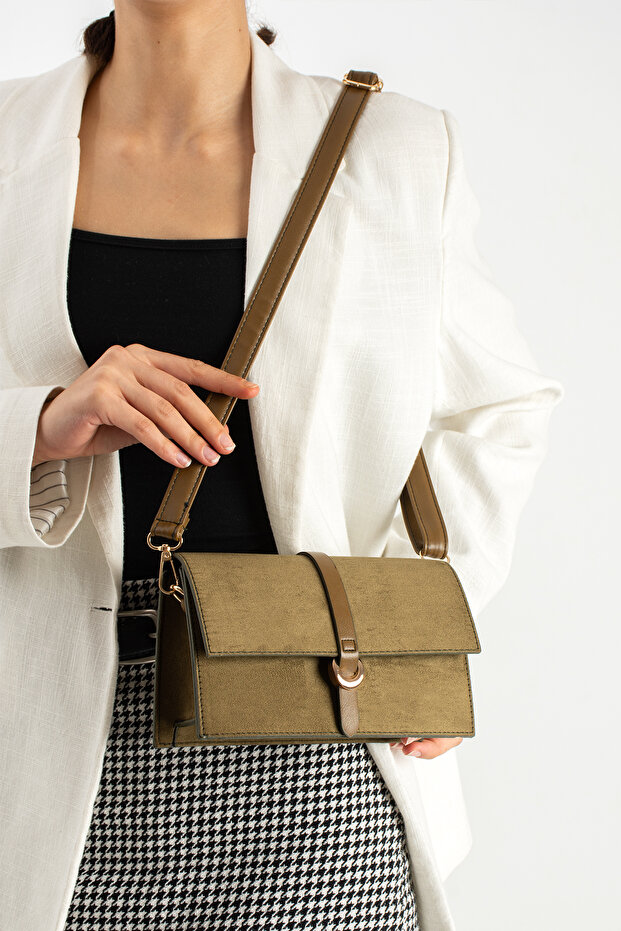 Rosie Model Suede Women's Hand and Shoulder Bag