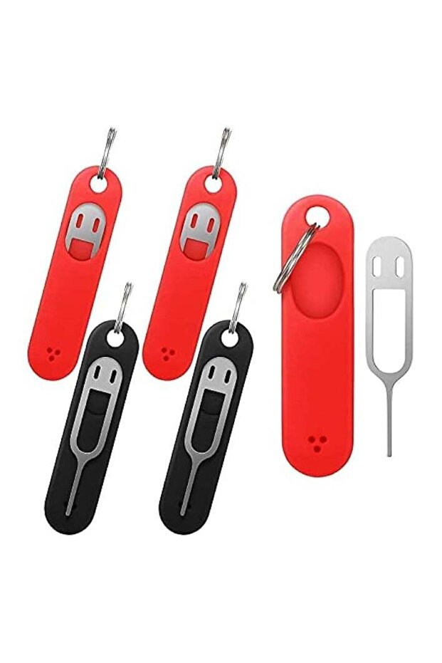 4 Pcs SIM Card Removal Tool, Phone Chip Remover with Removable Keychain
