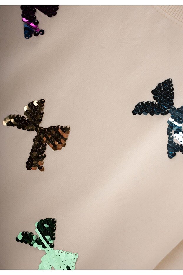 Pullu Sweatshirt 2-10 Yaş Ekru - 3