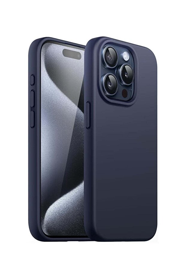 iPhone 15 Pro Max Case Cover, Silky-Soft Touch, Full-Body Silicone, Microfiber Lining, Shock