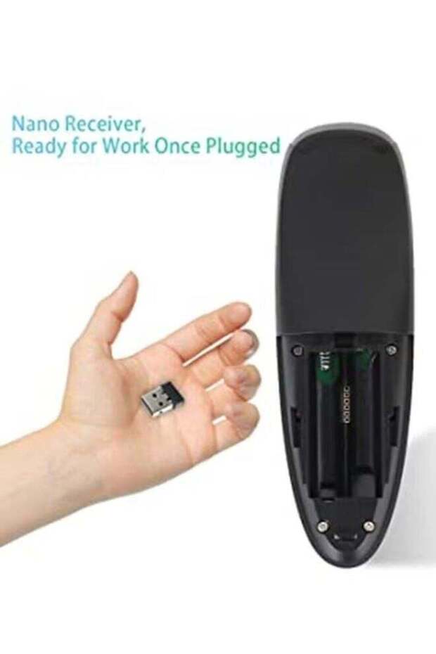 Wireless Remote Control With Voice Control For Android TV Box - Black - 1