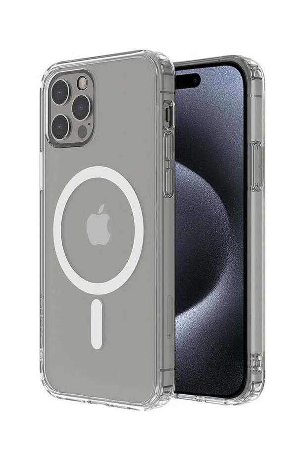 جراب ماج سيف شفاف لجهاز iPhone 15 Pro Max - 1