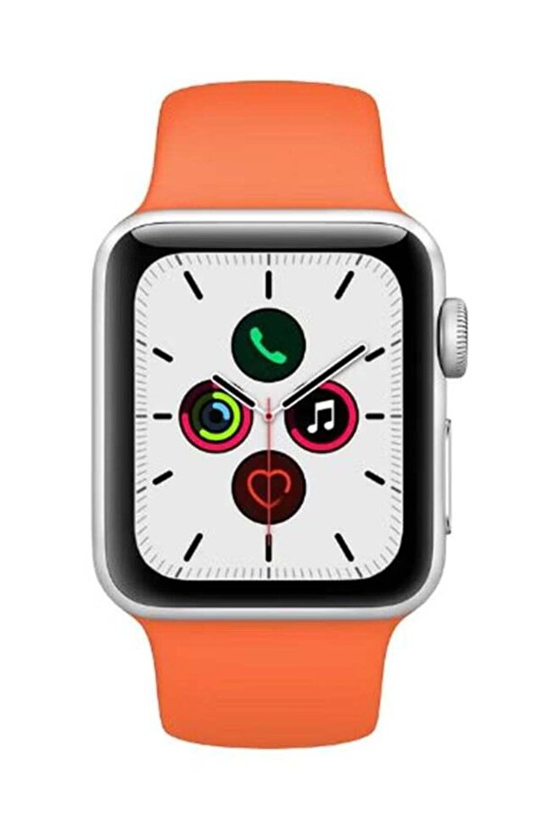 Silicone Replacement Band For Apple iWatch Series 5/4/3/2/1 Orange
