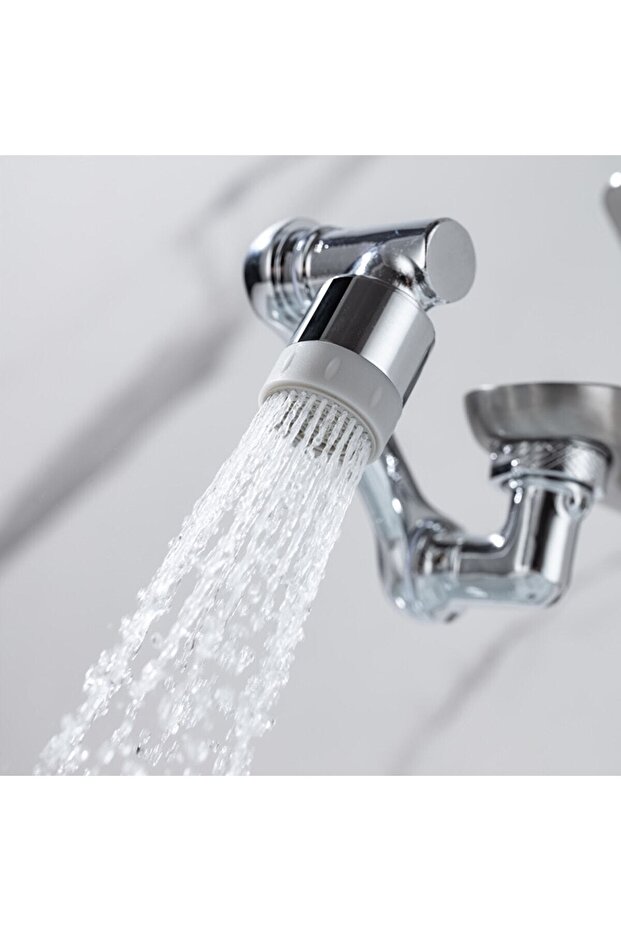 Chrome 1080 Degree Rotatable 2 Function Tap Tip Filter Tap Head - 3