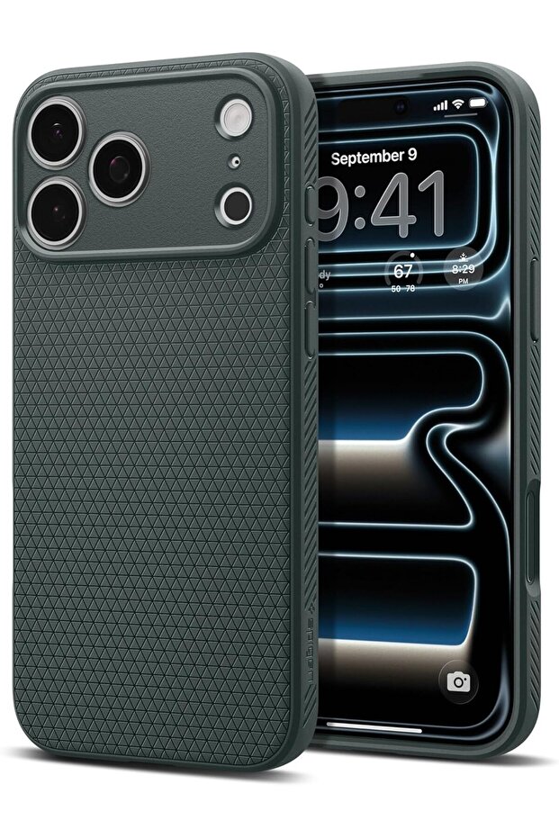 Liquid Air compatible with iPhone 17 Pro Max case cover (2025) - Abyss Green
