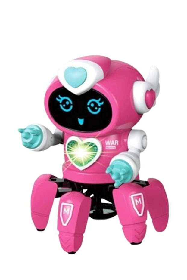 Bot Pioneer Dancing Robot with Colorful Lights & Music (Pink)