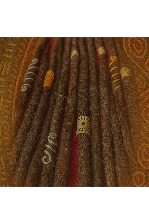 Dark Brown Dreadlock Braiding Hair Clip-In Dreadlocks-Natural Color Dreadlocks-Bohemian Style Hairstyle