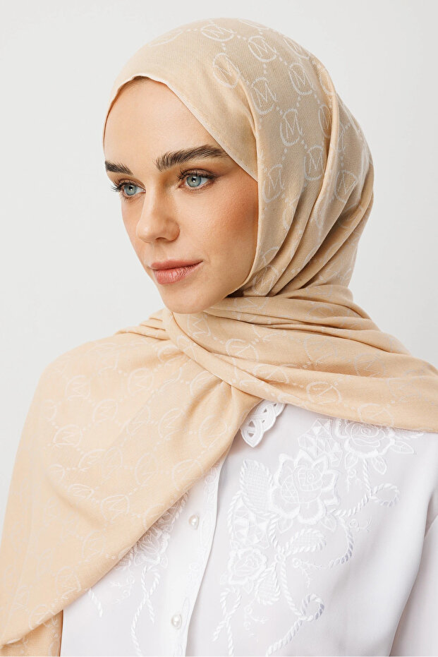 Vanilya Yün İpek Şal - 5