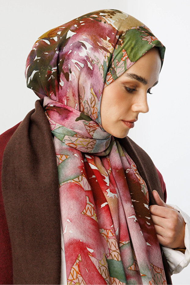 Rose Mc Pattern Hemp Shawl - 5