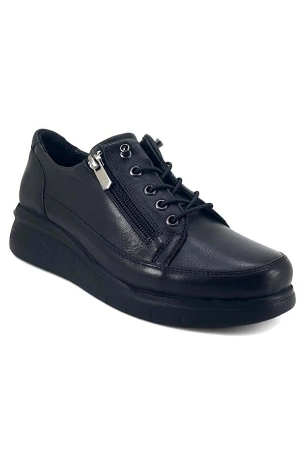 505 Genuine Leather Women's Casual Shoes-Black