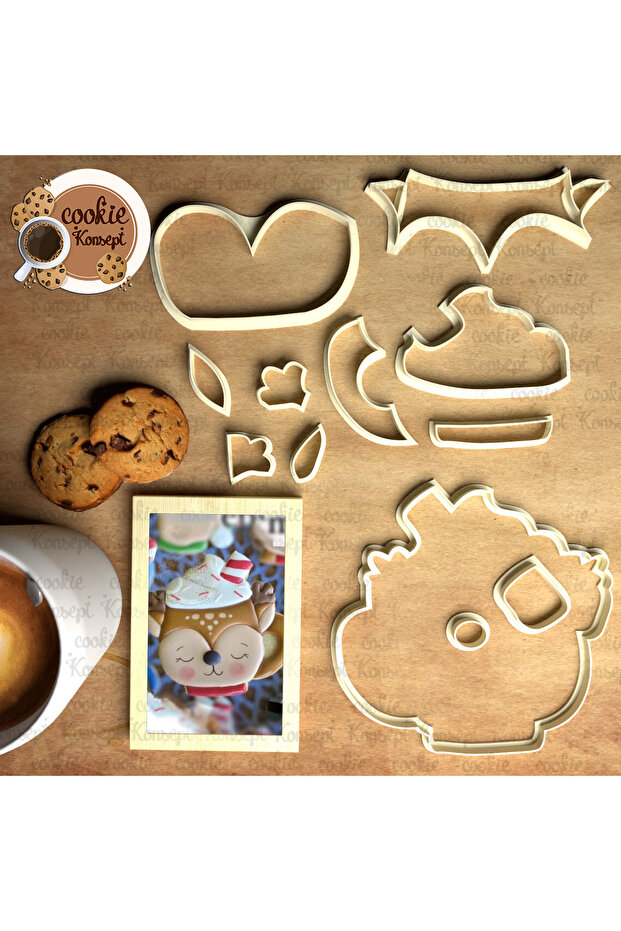 Kupa Bambi | Christmas Cookie, Dough and Clay Compatible Mold Set