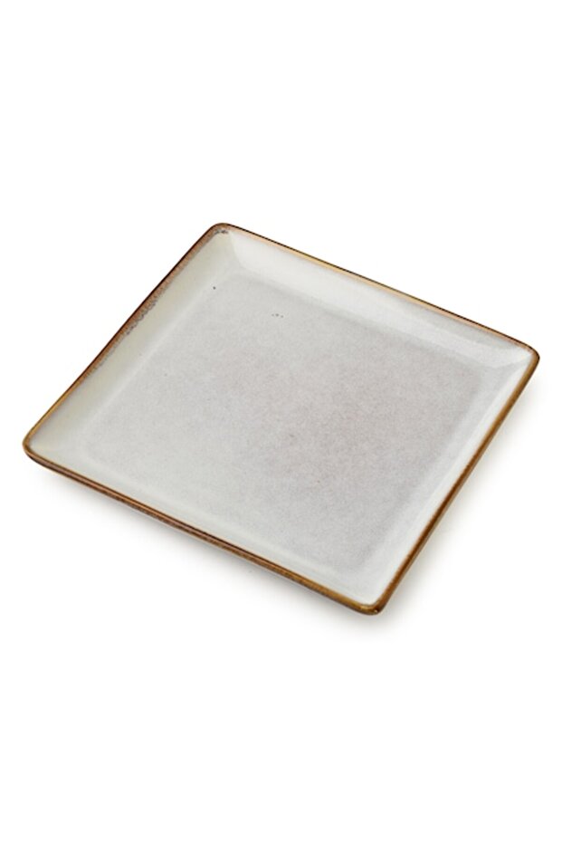 Serving platter, BASIC NATURE, ceramic, 18x18 cm, - 1