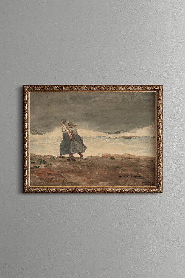 خطر - إطار منقوش عتيق الطراز