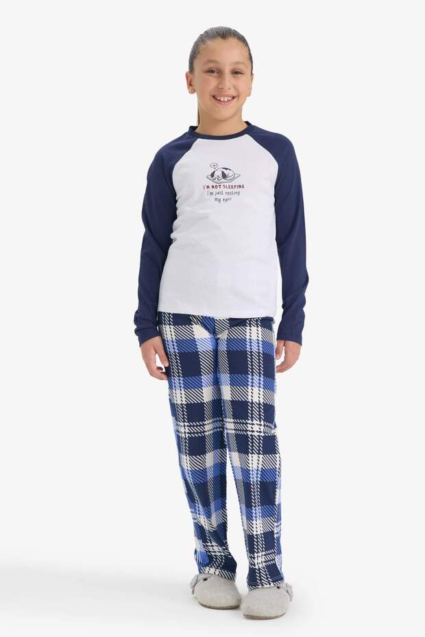 Kız Çocuk Regular Fit 2li Pijama Takımı F7288A825AU - 1