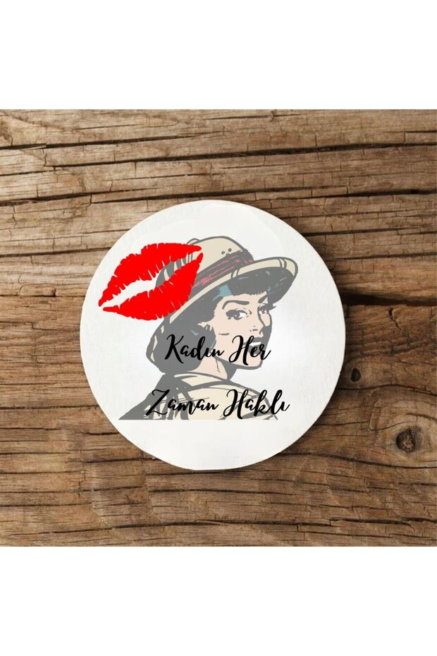 Women's Always Right Designed Mdf Coasters – Stylish and Humorous Gift Option