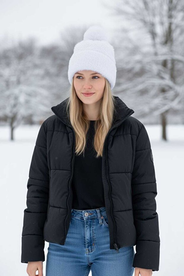 Kadın Peluş Bere - 1