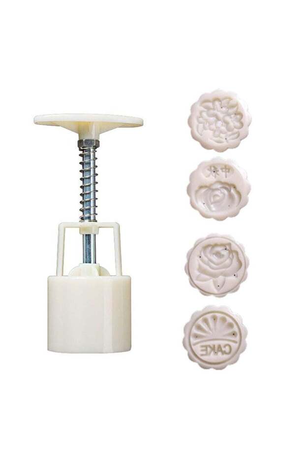 Non-Stick Eco-Friendly Mooncake Mould multicolour 14*5*5cm