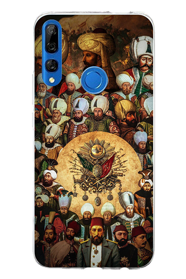 حافظة سيليكون متوافقة مع هاتف Honor 9X من Ottoman Sultans مطبوع - 1