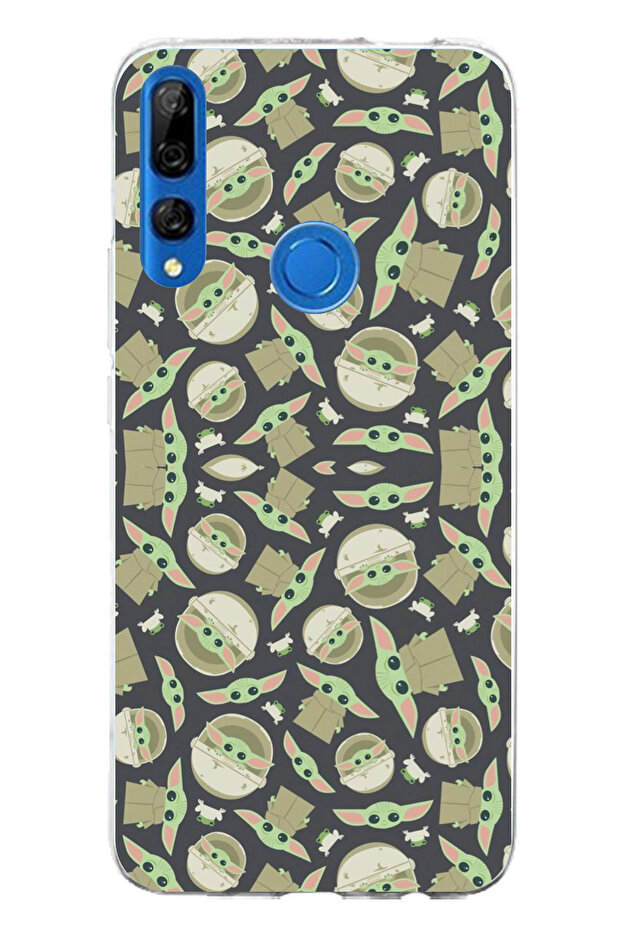 Honor 9X Compatible Tiny Yodas Wallpaper Printed Silicone Case - 1