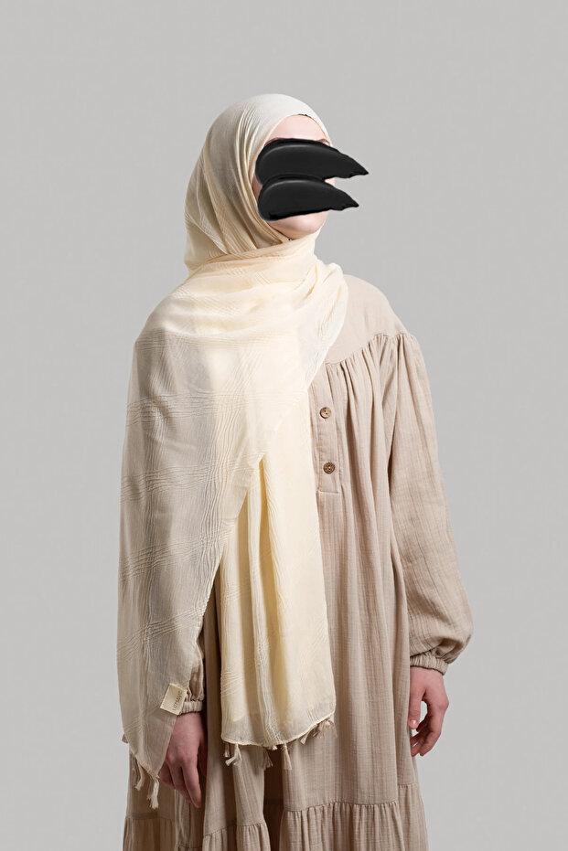 شال موسلين بنمط بوهيمي - كيميك - 1