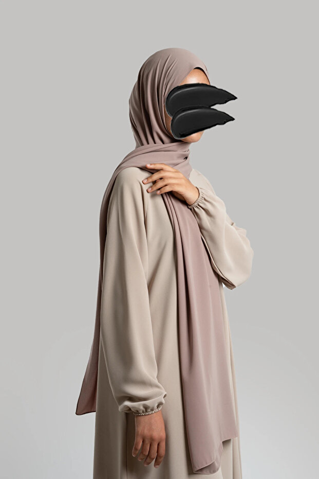 Medine İpeği Soft Şal - Bej - 6