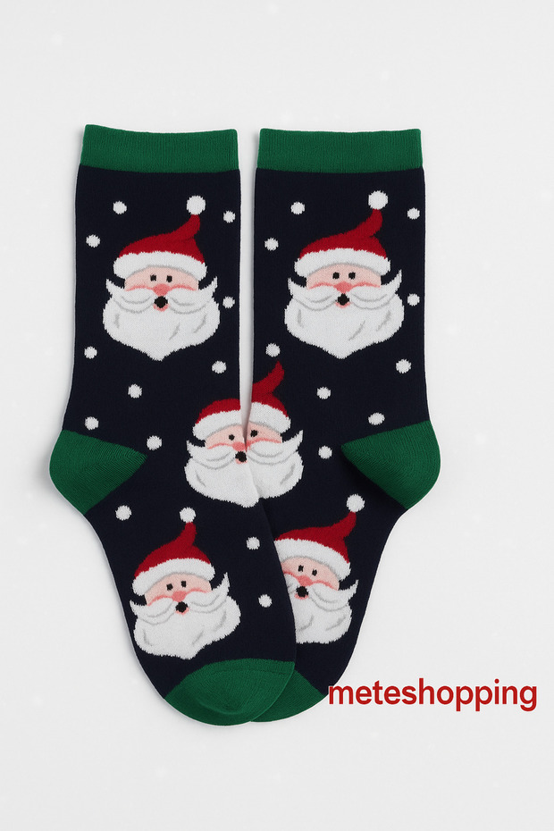Christmas Themed New Year Gift Socks with Santa Claus