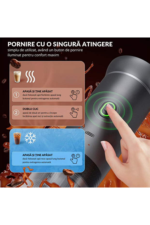 Portable Espresso Machine 3 in 1, Nespresso Capsules, Nescafe Dolce Gusto, Silver, easyCTRL® - 8