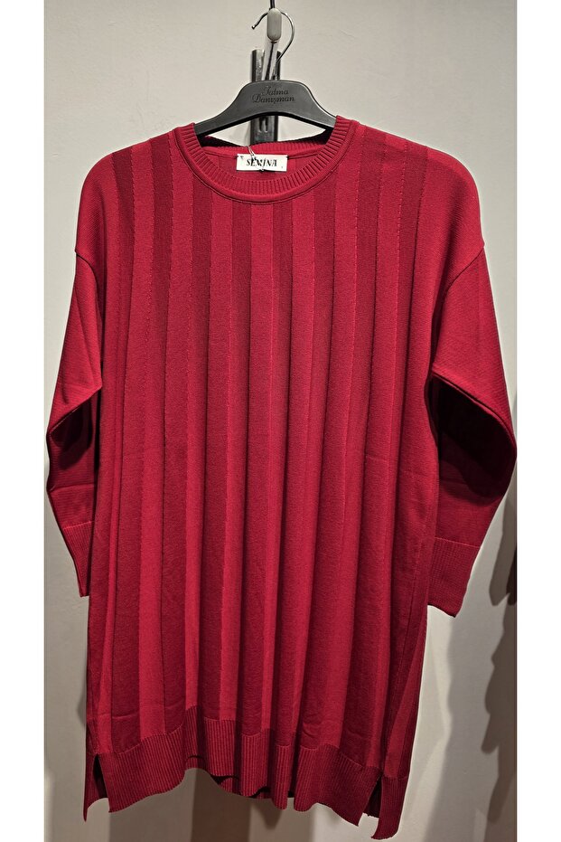 Kadın merserize triko tunik - 1