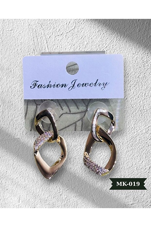 Jevellery Heart Model Steel Earrings